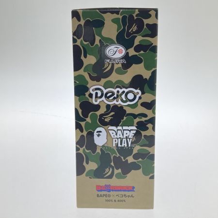   フィギュア　BAPE®︎ × FUJIYA ペコちゃん × BE@RBRICK グリーン