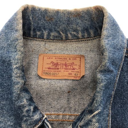  LEVI'S リーバイス ベスト USA製デニムベスト SIZE L (42) 70505-0217 インディゴ