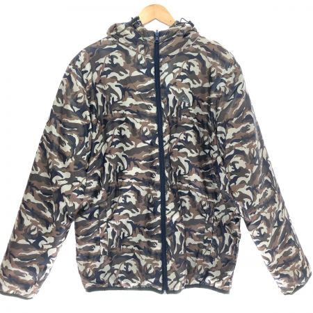  QUIKSILVER クイックシルバー ジャケット 中綿リバーシブルジャケット カモフラージュ柄×ツートン SIZE L MQJK623 オリーブ x ネイビー