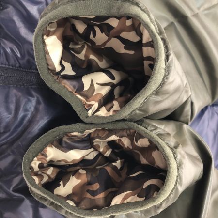  QUIKSILVER クイックシルバー ジャケット 中綿リバーシブルジャケット カモフラージュ柄×ツートン SIZE L MQJK623 オリーブ x ネイビー