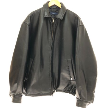  NAUTICA ノーティカ レザージャケット SIZE XL 合成皮革 223-1563 ブラック