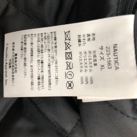  NAUTICA ノーティカ レザージャケット SIZE XL 合成皮革 223-1563 ブラック