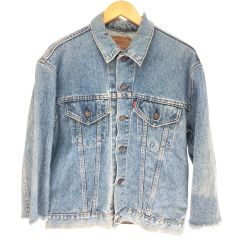 □□ LEVI'S リーバイス ジャケット USA製 デニムジャケット SIZE L (42) 70505-0217 インディゴ Cランク