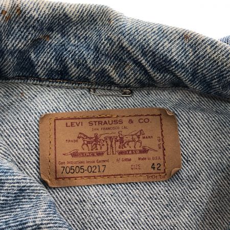  LEVI'S リーバイス ジャケット USA製 デニムジャケット SIZE L (42) 70505-0217 インディゴ