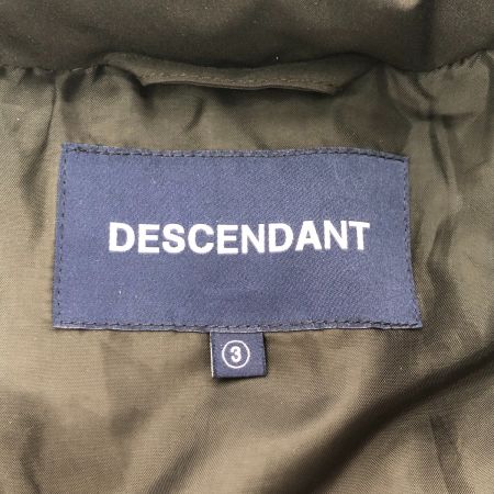  DESCENDANT ジャケット MUMMY PADDING JACKET size3(L) ブラック