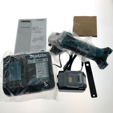  MAKITA マキタ 100mm充電式ディスクグラインダ 18V GA402DRG
