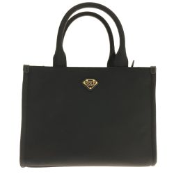 □□ COCOCELUX GOLD ハンドバッグ ブラック Aランク