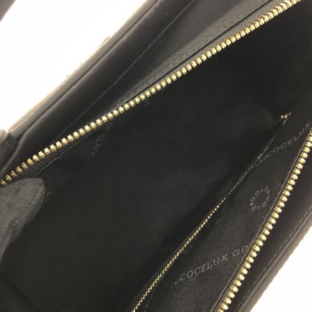  COCOCELUX GOLD ハンドバッグ ブラック