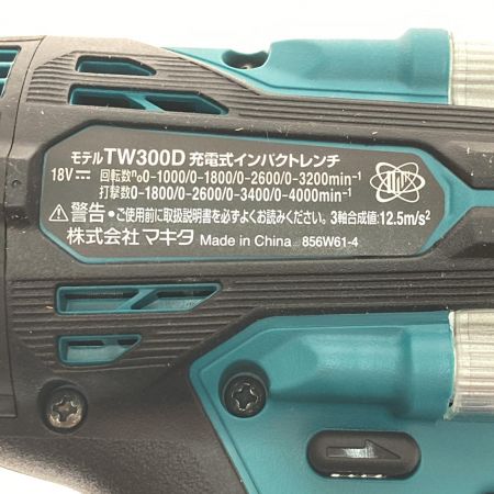  MAKITA マキタ 充電式インパクトレンチ　18Ｖ TW300DZ グリーン