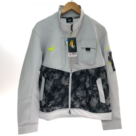  PUMA プーマ セットアップ 作業着 3L/LL  PW-3011A/PW-3015A ライトグレー