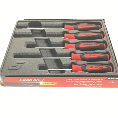  Snap-on スナップオン ダイヤモンドチップドライバーセット プラスドライバーセット 5本セット ＳＧＤＤＰ50ＢＲ