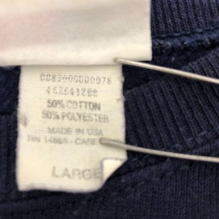  80s BASSETT-WALKER スウェット ラグランスウェット トレーナー 古着 SIZE L ブランド USA製 ネイビー