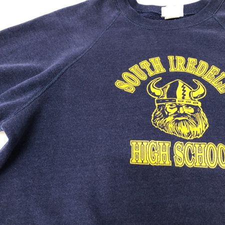  80s BASSETT-WALKER スウェット ラグランスウェット トレーナー 古着 SIZE L ブランド USA製 ネイビー