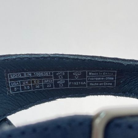  UGG アグ サンダル ウェッジソール ケンリ― 22cm 1006361 ネイビー