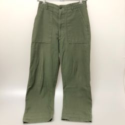 □□ 60s U.S.ARMY パンツ ベイカーパンツ SIZE W34×L31 69年製 古着 オリーブ Cランク