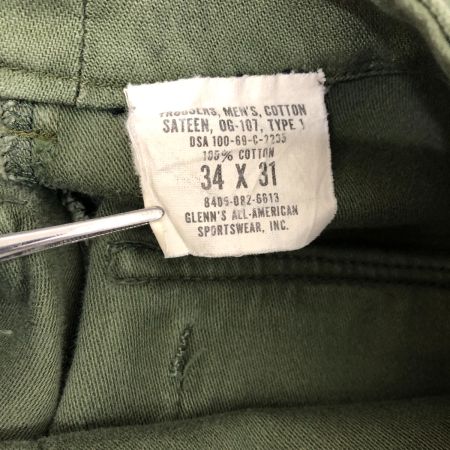  60s U.S.ARMY パンツ ベイカーパンツ SIZE W34×L31 69年製 古着 オリーブ