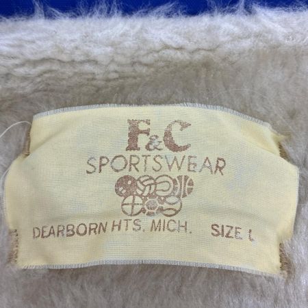 80s F&C SPORTSWEAR ジャケット コーチジャケット ナイロンジャケット SIZE L USA製 ブルー 古着
