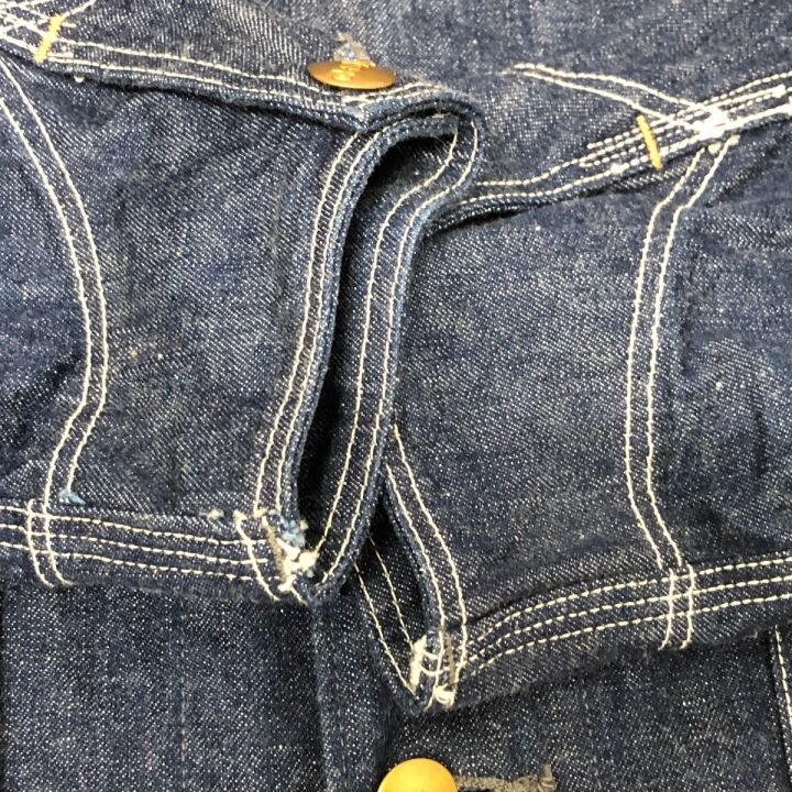 orSlow ジャケット ノーカラーカバーオール サイズ1 古着 インディゴ