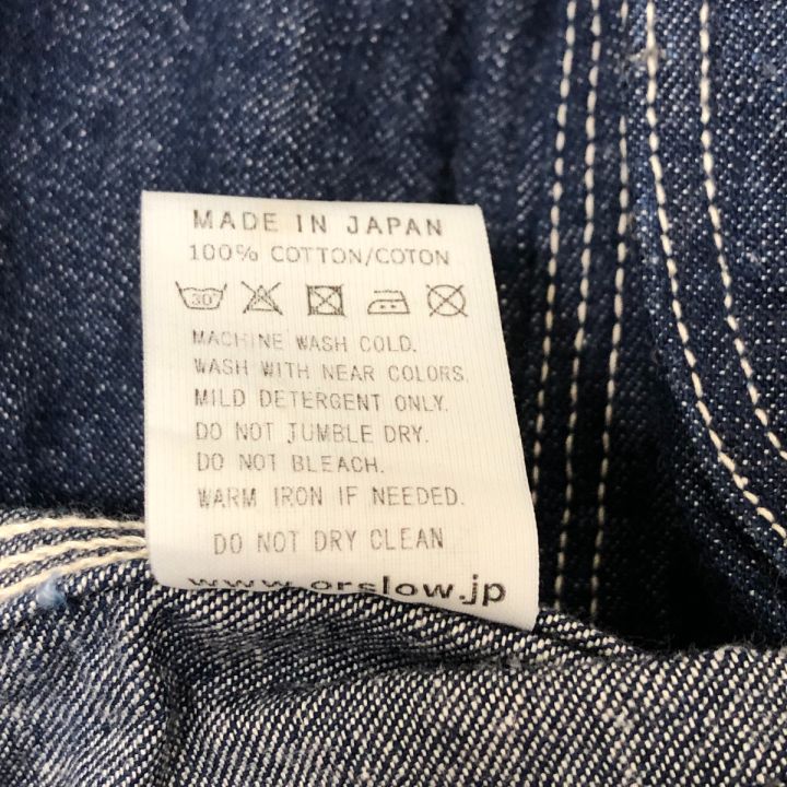orSlow ジャケット ノーカラーカバーオール サイズ1 古着 インディゴ orSlow ジャケット ノーカラーカバーオール サイズ1 古着 インディゴ