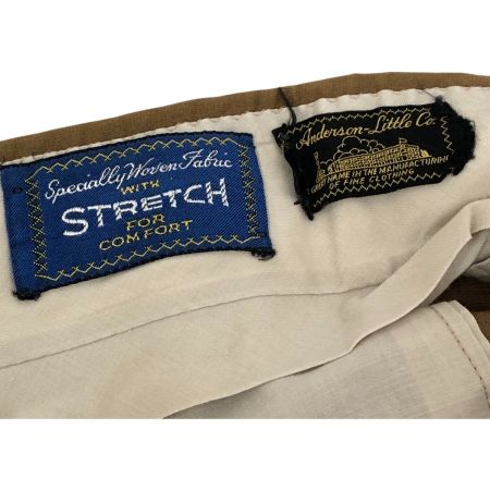  60s Anderson-little.co パンツ スラックス 古着 ロケットTALON ブラウン