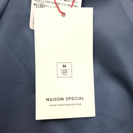  MAISON SPECIAL パンツ ヴィーガンレザーイージーパンツ SIZE S 未使用品(S)  21232465310 ブルー