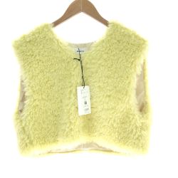 □□ miesrohe ベスト エコファーショートベスト SIZE Free 未使用品(S)  MWFV244029 イエロー Aランク