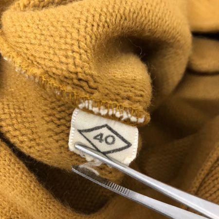  60~70s EAST-TENN カーディガン レタードカーディガン SIZE40 古着 カーキ