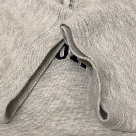  HUF スウェット 半袖ハーフジップスウェット SIZE L 古着 グレー