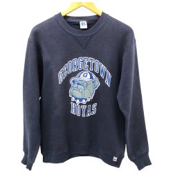 □□ 90s RUSSELL スウェット トレーナー Mサイズ 古着  ネイビー Cランク