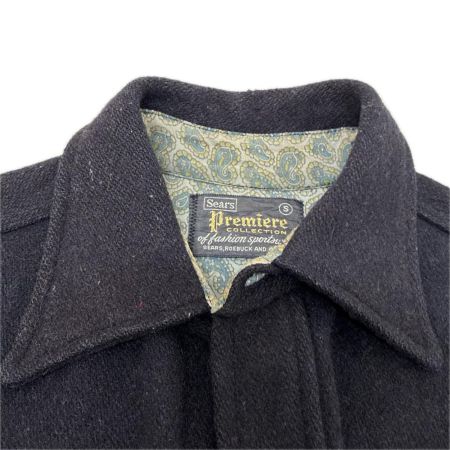 60~70s Sears ジャケット CPOシャツジャケット 古着 SIZE S ネイビー