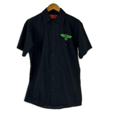  90s RED KAP シャツ 半袖ワークシャツ SIZE S 古着 ブラック