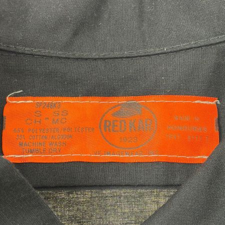  90s RED KAP シャツ 半袖ワークシャツ SIZE S 古着 ブラック