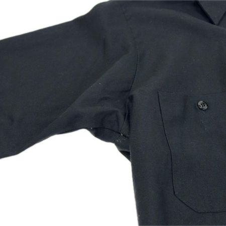  90s RED KAP シャツ 半袖ワークシャツ SIZE S 古着 ブラック