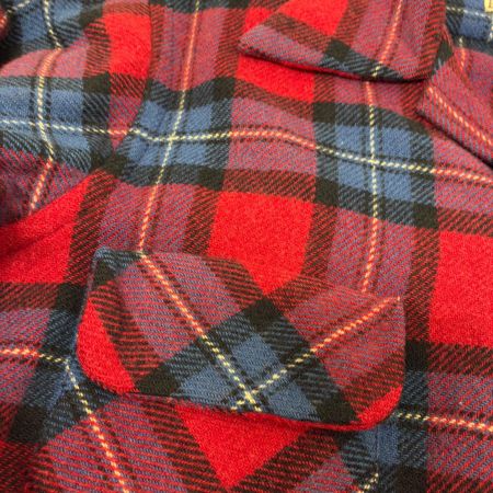  50s ARROW シャツ 開襟ウールシャツ 古着 SIZE M レッド