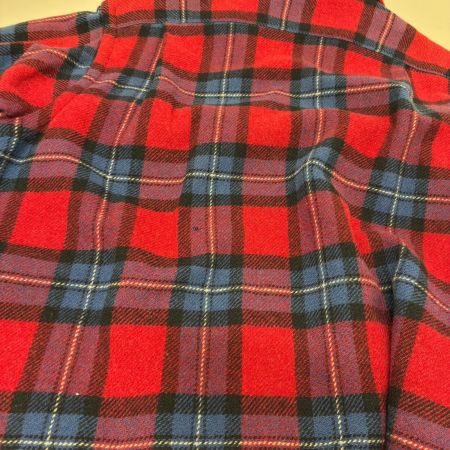  50s ARROW シャツ 開襟ウールシャツ 古着 SIZE M レッド
