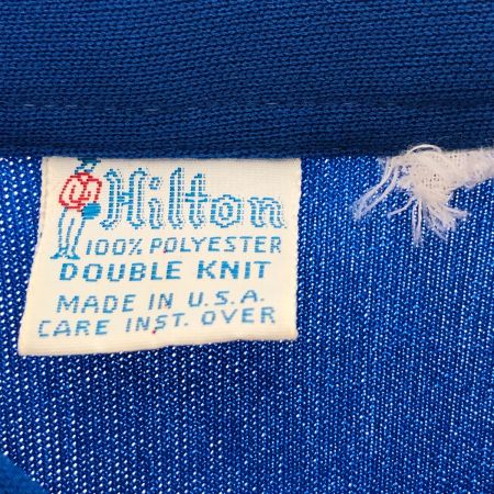  70S Hilton シャツ ポロシャツ SIZE 不明 古着 ブルー