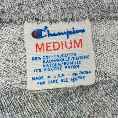  80s Champion Tシャツ SIZE M 古着 トリコタグ後期 グレー