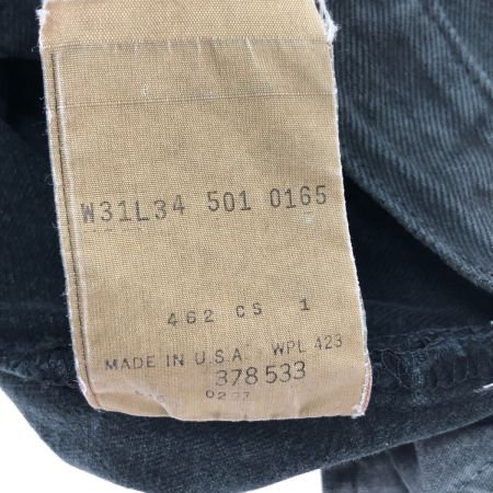 90s Levis ジーンズ 501 SIZE W31×L34 刻印546 97年製 アメリカ製 後染め 古着 ブラック