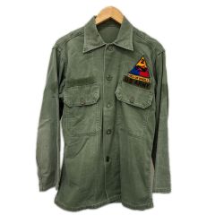 60s US.ARMY シャツ OG107 ユーティリティシャツ 古着 オリーブ Cランク
