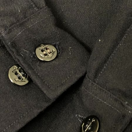  50s US.NAVY シャツ シャツジャケット 15(M) 古着 ネイビー