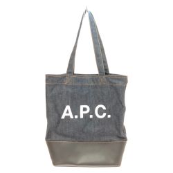 □□ A.P.C アーペーセー トートバッグ デニム CODDP M61444 A4 CODDP M61444 ダークネイビー Bランク