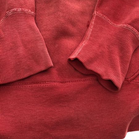  60s パーカー プルオーバーパーカー サンフェード 古着 レッド