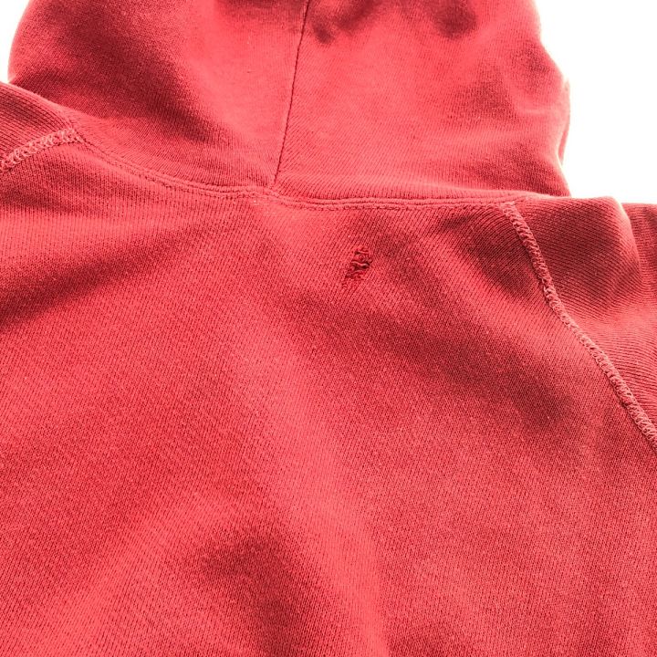 あ*ゃ様 ヴィンテージ 50s〜60sラグラン 赤 パーカー フーディ フェード 50'S BIG SIZE DOUBLE FACE SWEAT HOODIE Sunfaded RED 身幅67 50年
