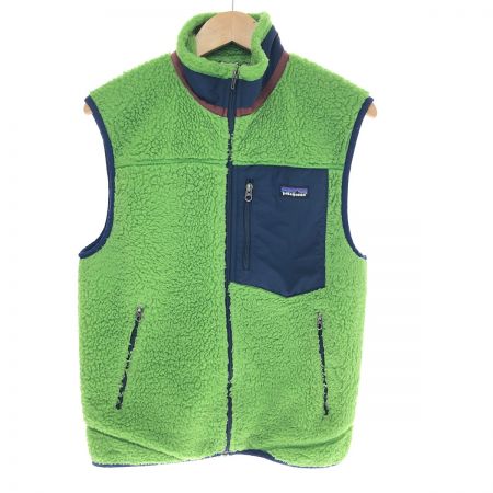  Patagonia パタゴニア ベスト クラシックレトロXフリースベスト SIZE S 51884 黄緑