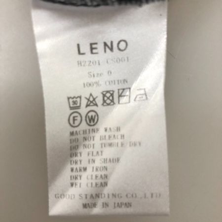  LENO カットソー バスクシャツ 0(M) 古着 H2201-CS001 ブラック