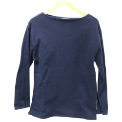 □□ SAINT JAMES セントジェームス カットソー バスクシャツ SIZE M 古着 ブランド L'ATELIER 712004 ネイビー Cランク