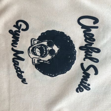  gym master ジムマスター Tシャツ Cheerful SmileビックTee SIZE L タグ付 G321708 ベージュ