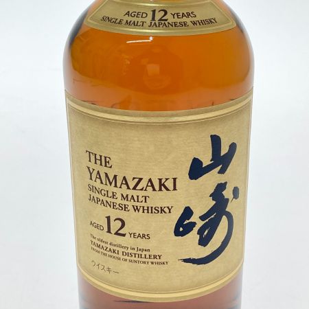 【北海道内限定発送】 YAMAZAKI 山崎/サントリー ウイスキー　山崎12年　シングルモルトジャパニーズウイスキー 未開栓