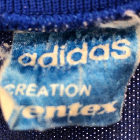  60s adidas 古着 ジャージ トラックジャケット VENTEX社製 ワールドマーク  ブルー