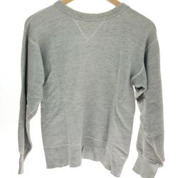 □□ 50s Unknown スウェット 貼り付け前Vガゼットスウェット SIZE 不明 古着 トレーナー グレー Cランク